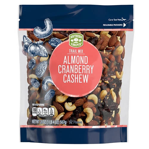 Southern Grove Almond, Cranberry & Cashew Trail Mix, 20 oz